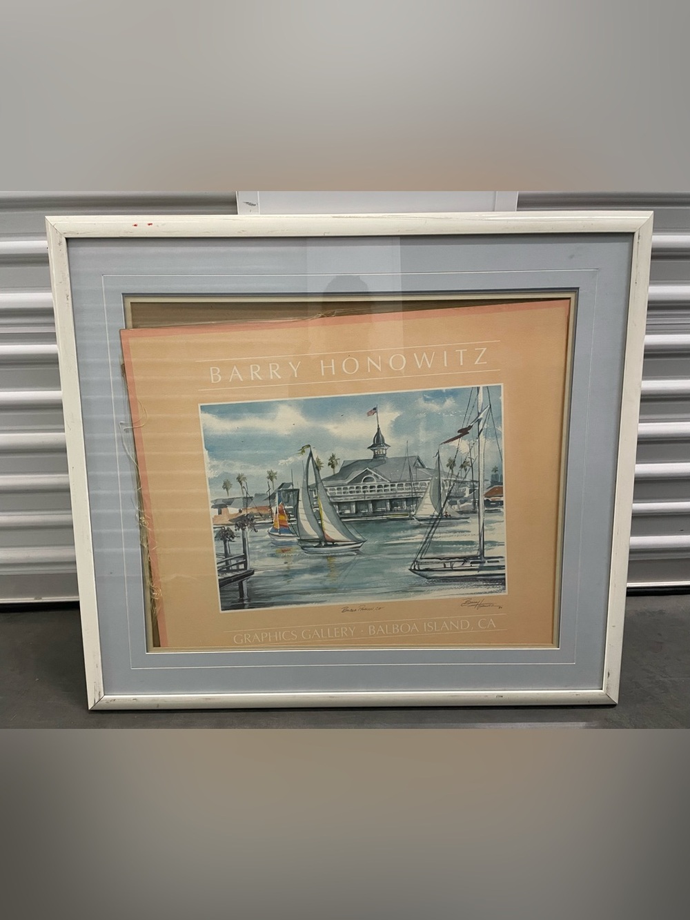 Barry Honowitz Nautical Sailboat Print Balboa Island CA